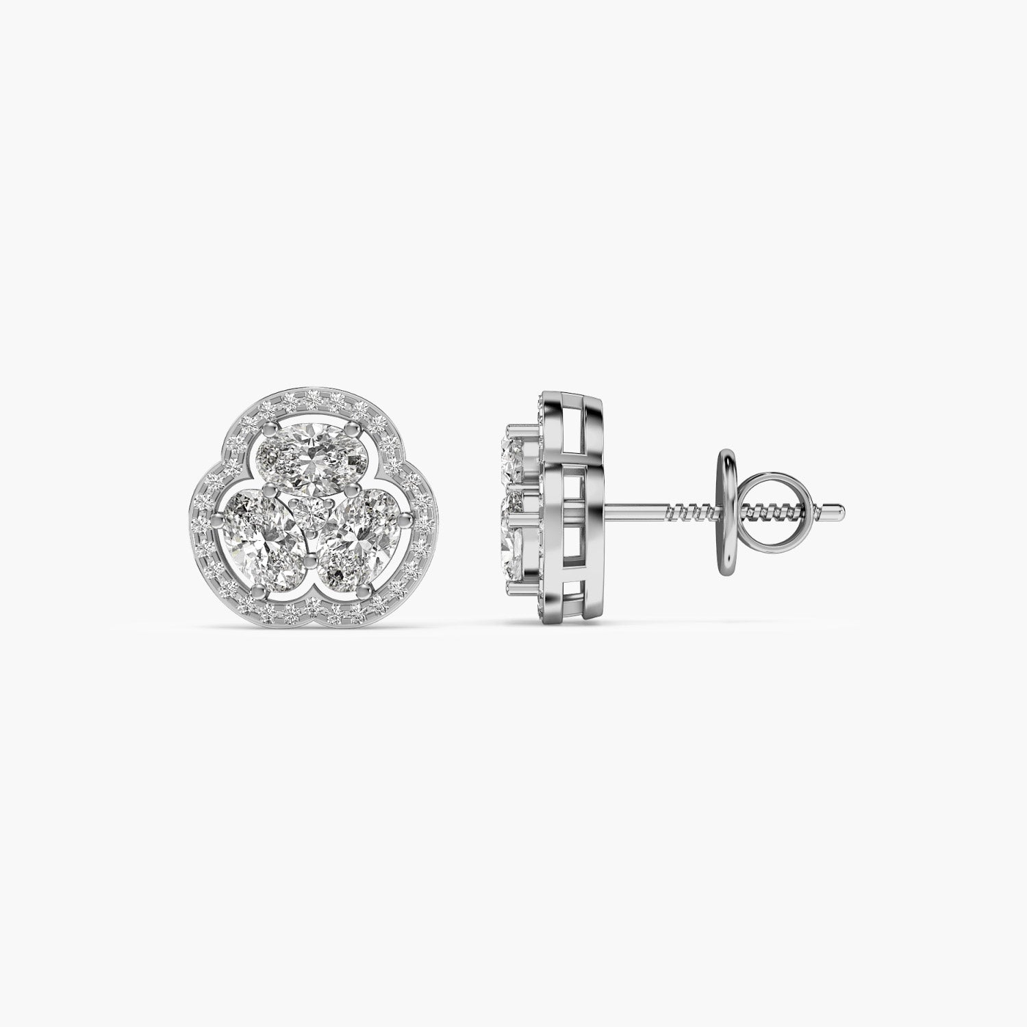 Clover Diamond Studs