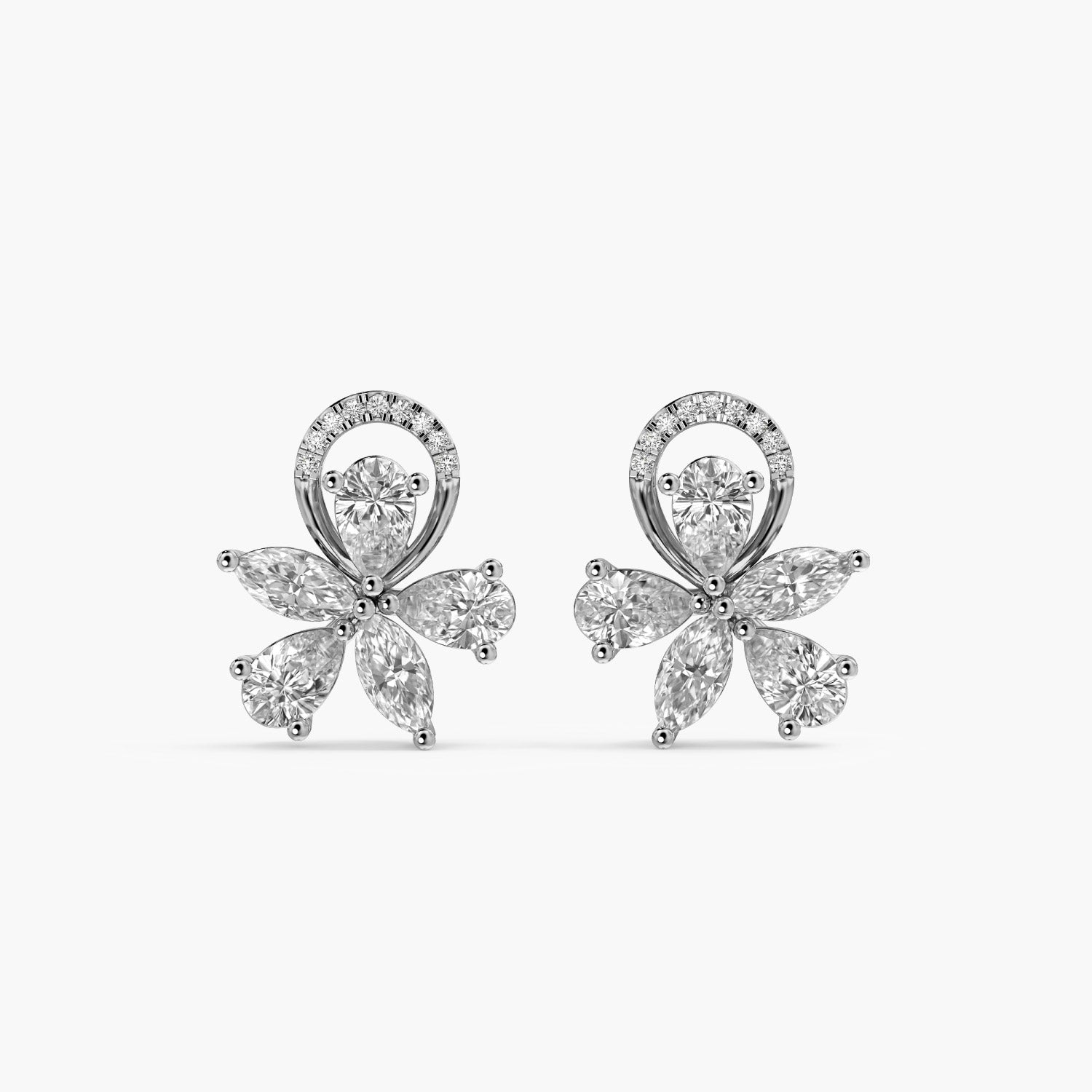 Petal Cluster Diamond Studs