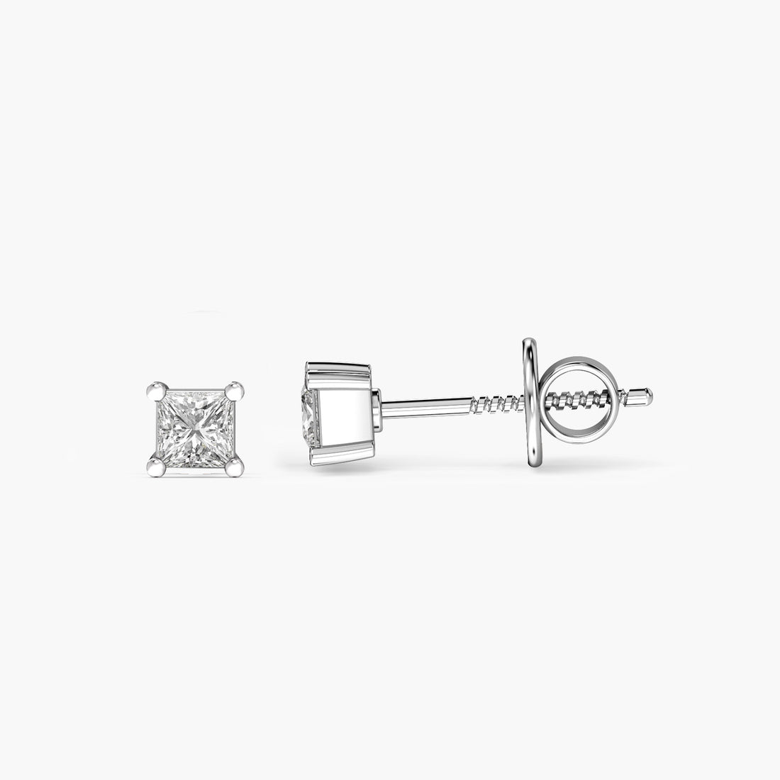 Starlit Elegance - Side View in White Gold - Diamond Jewellery by Moena