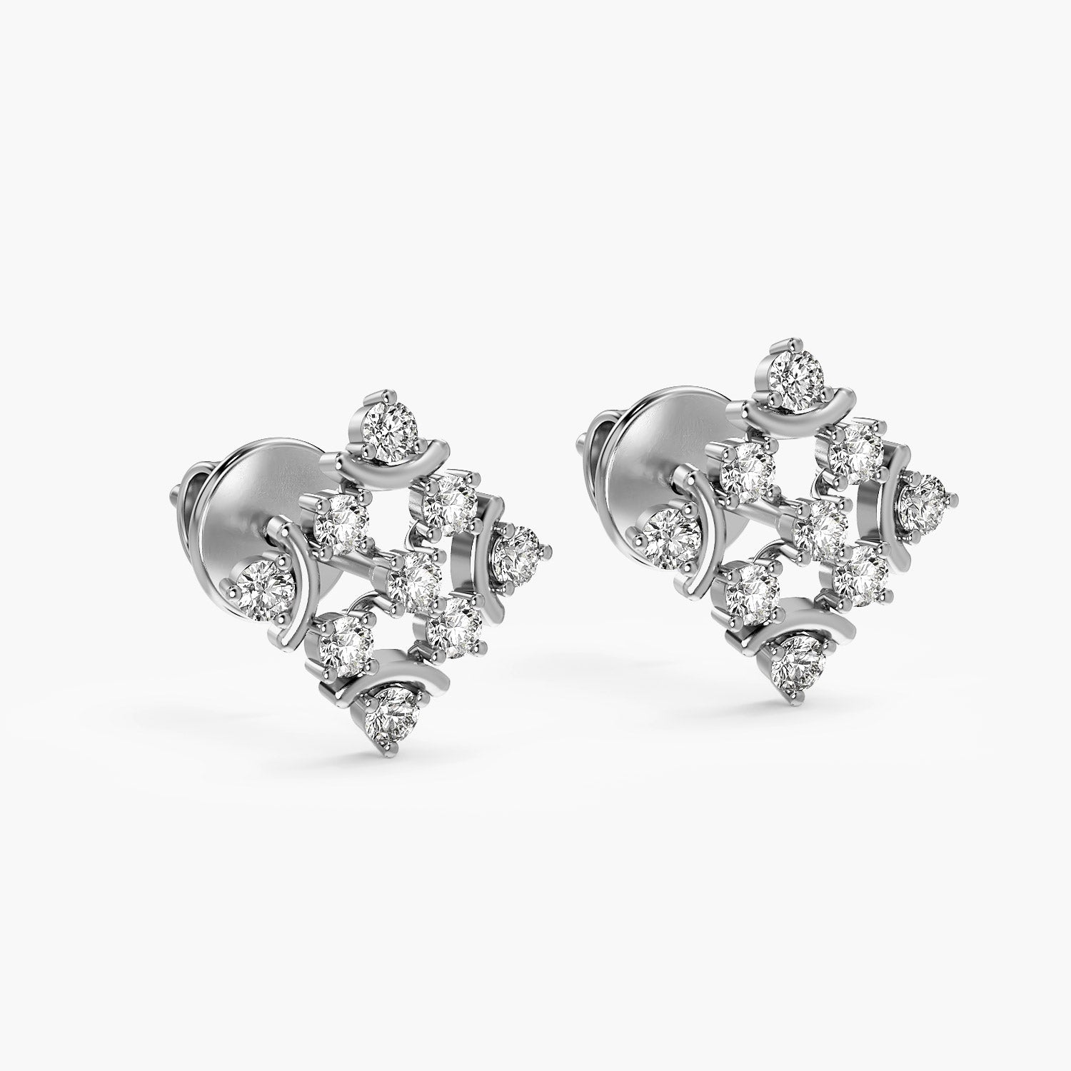 Regal Bloom Lab-Grown Diamond Earrings - Moena
