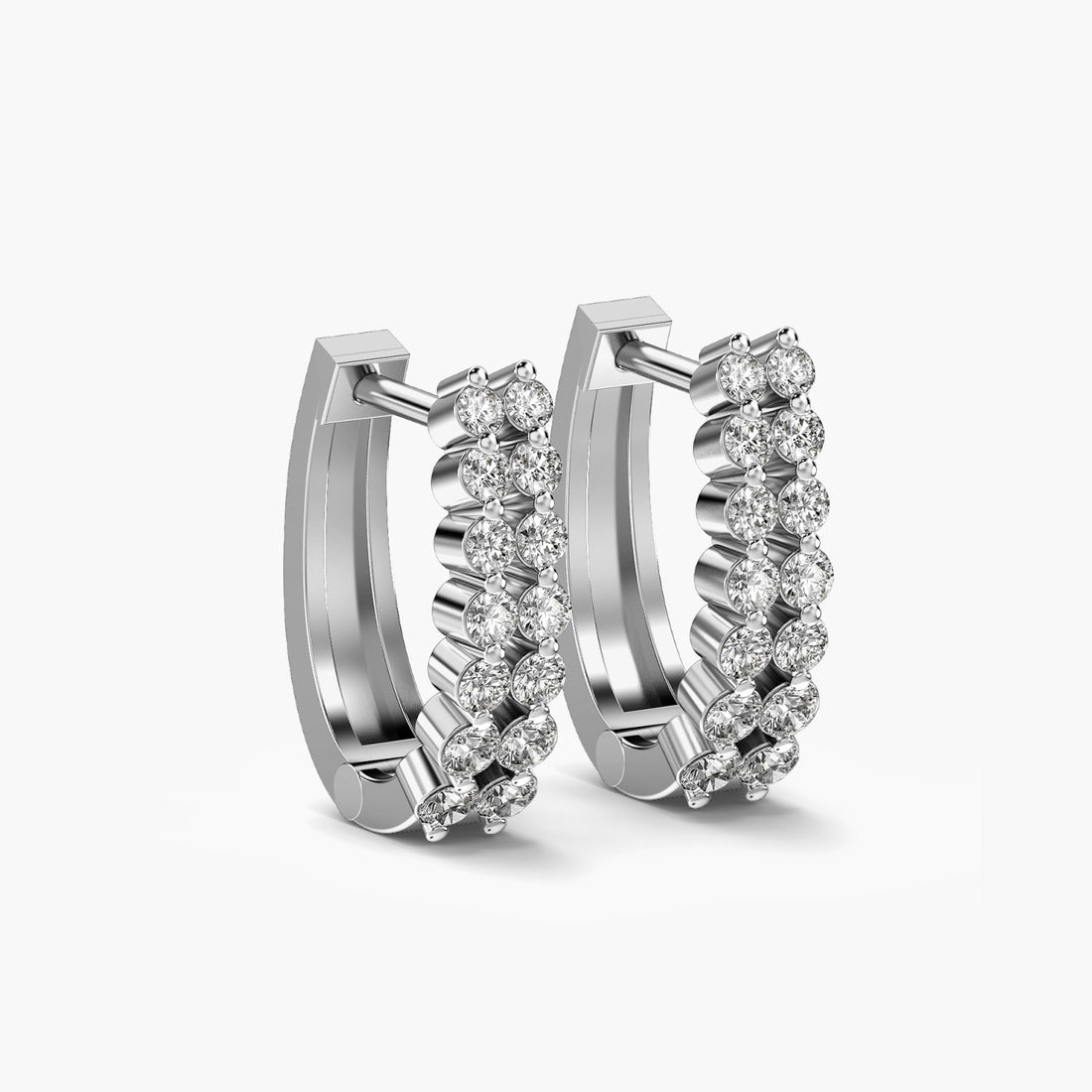 Mystic bali - 3D View in White Gold - Diamond Jewellery by Moena