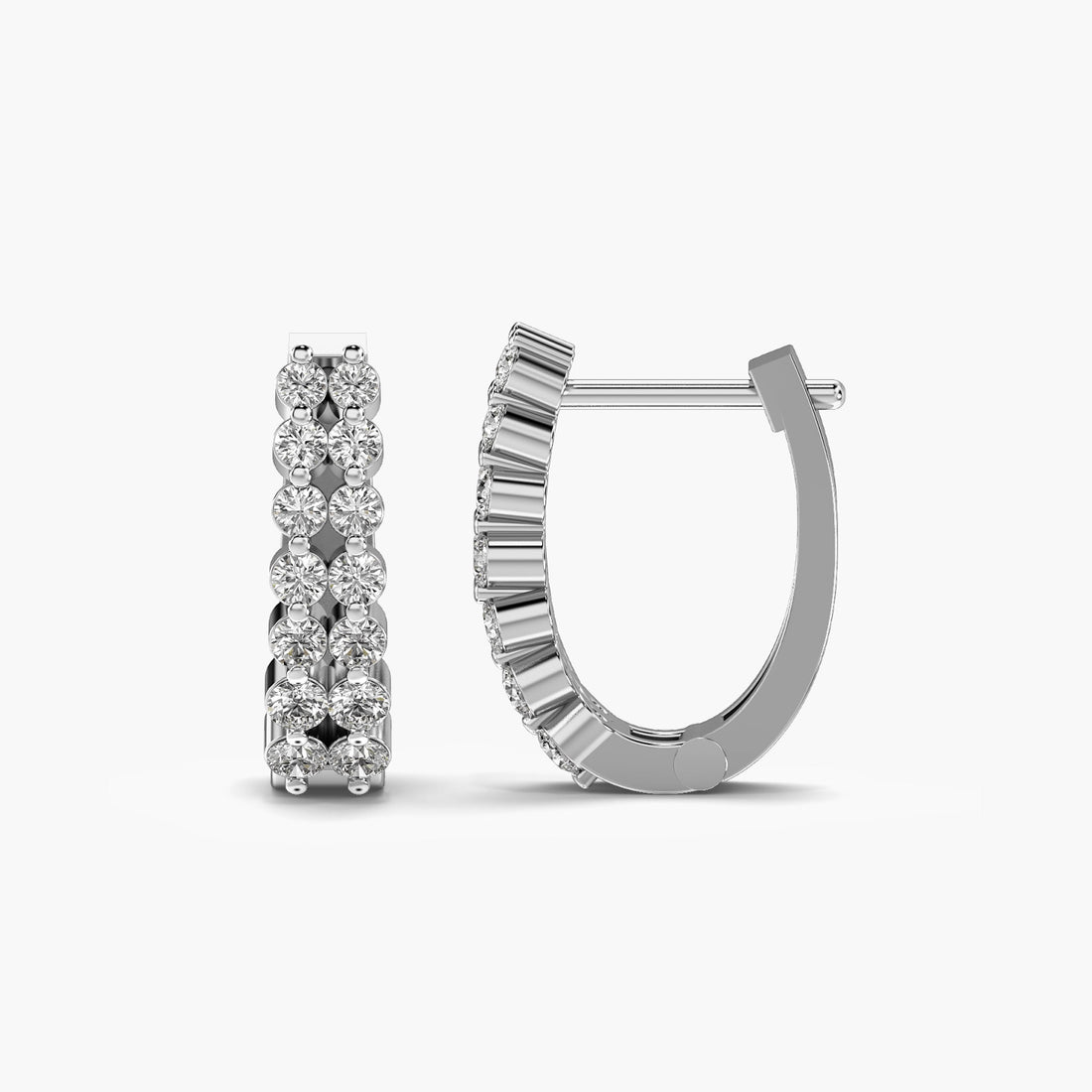 Mystic bali - Side View in White Gold - Diamond Jewellery by Moena