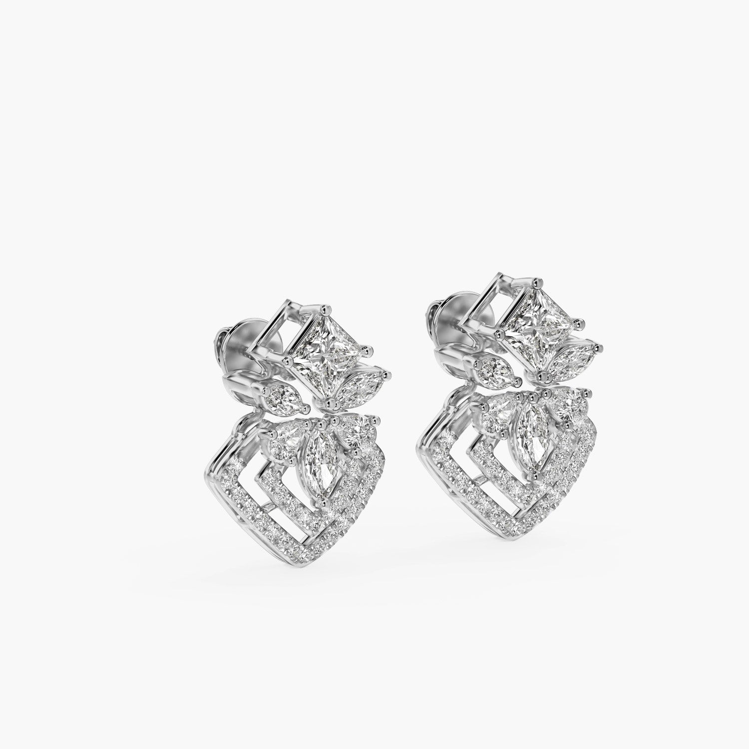 Double Halo Glam Studs