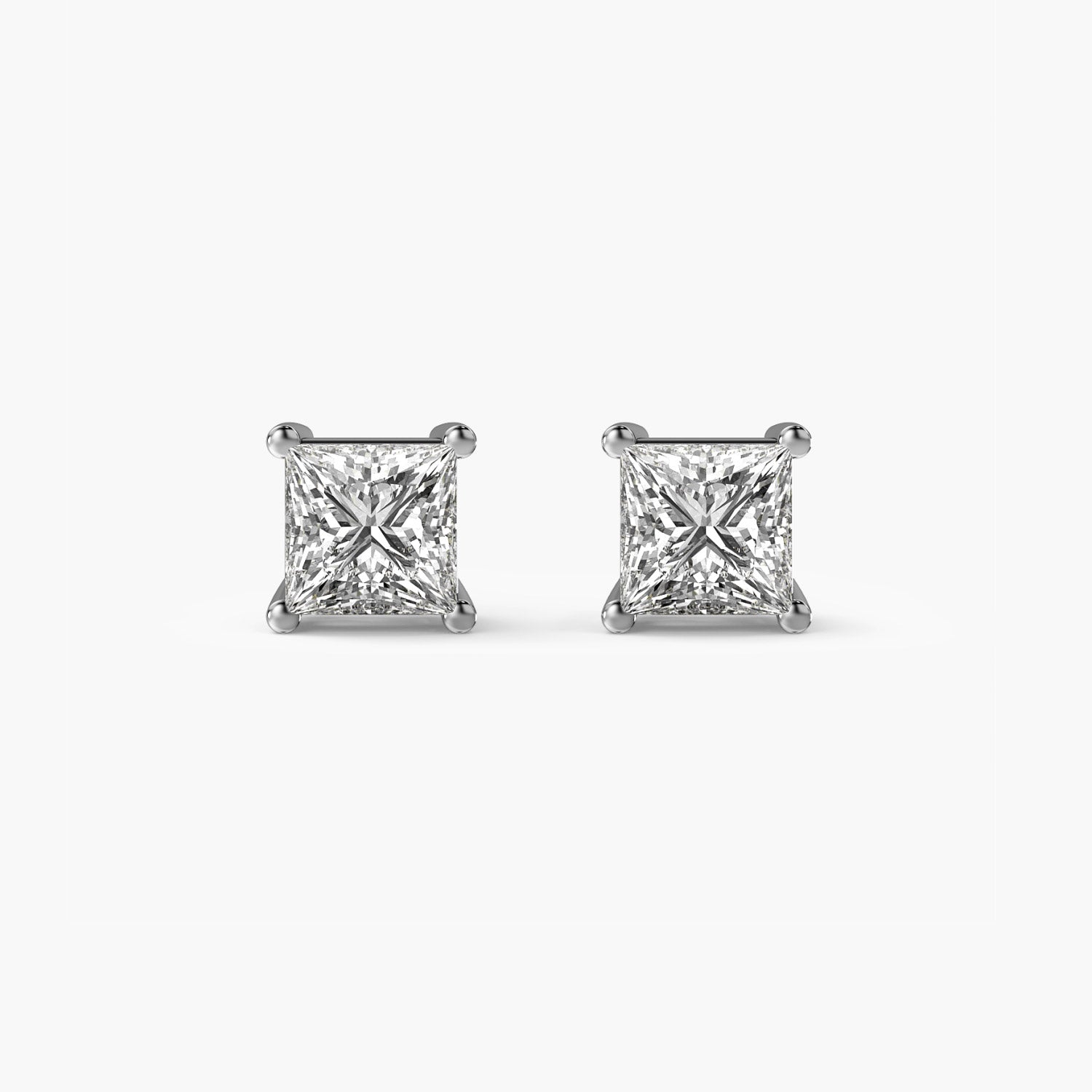 Princess-Cut Lab-Grown Diamond Studs - Moena