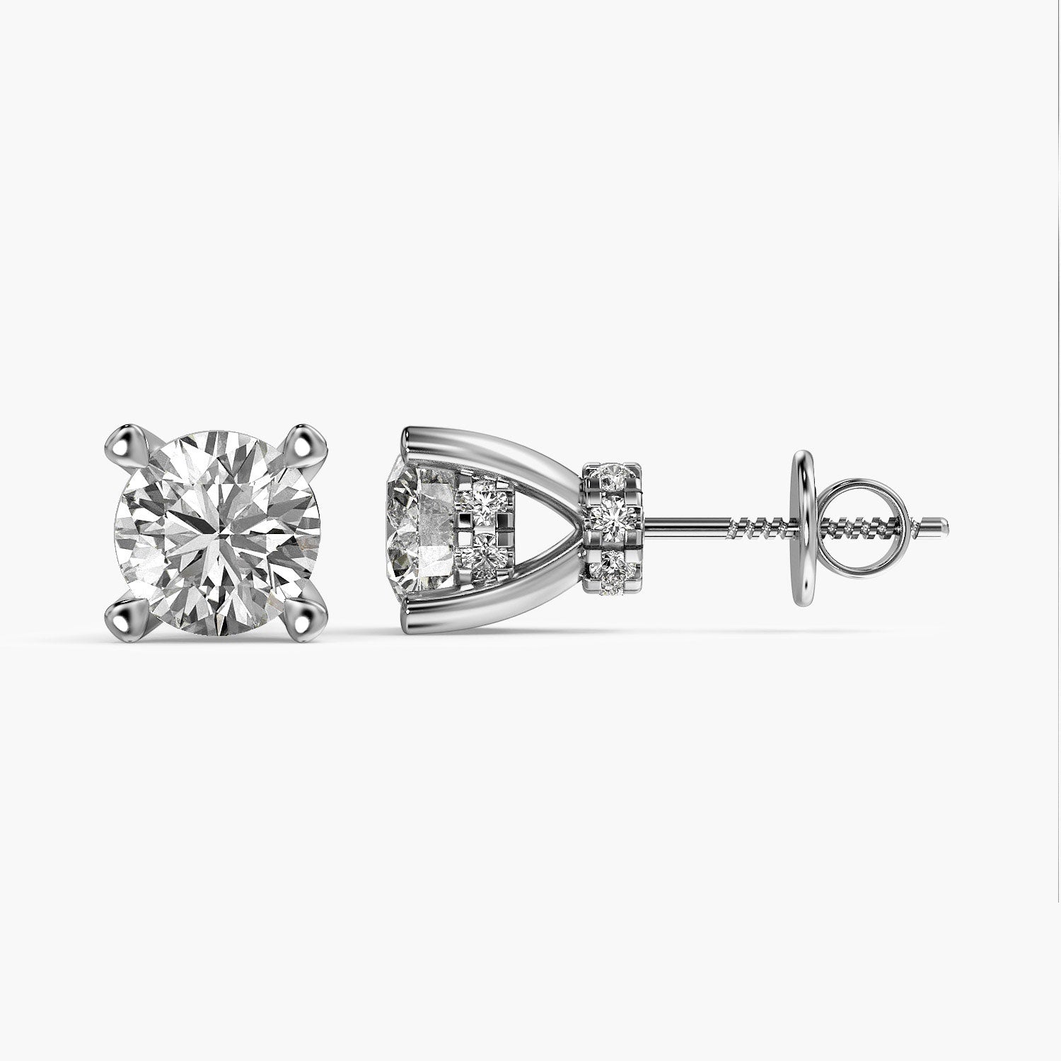 Timeless Solitaire Lab-Grown Diamond Studs - Moena