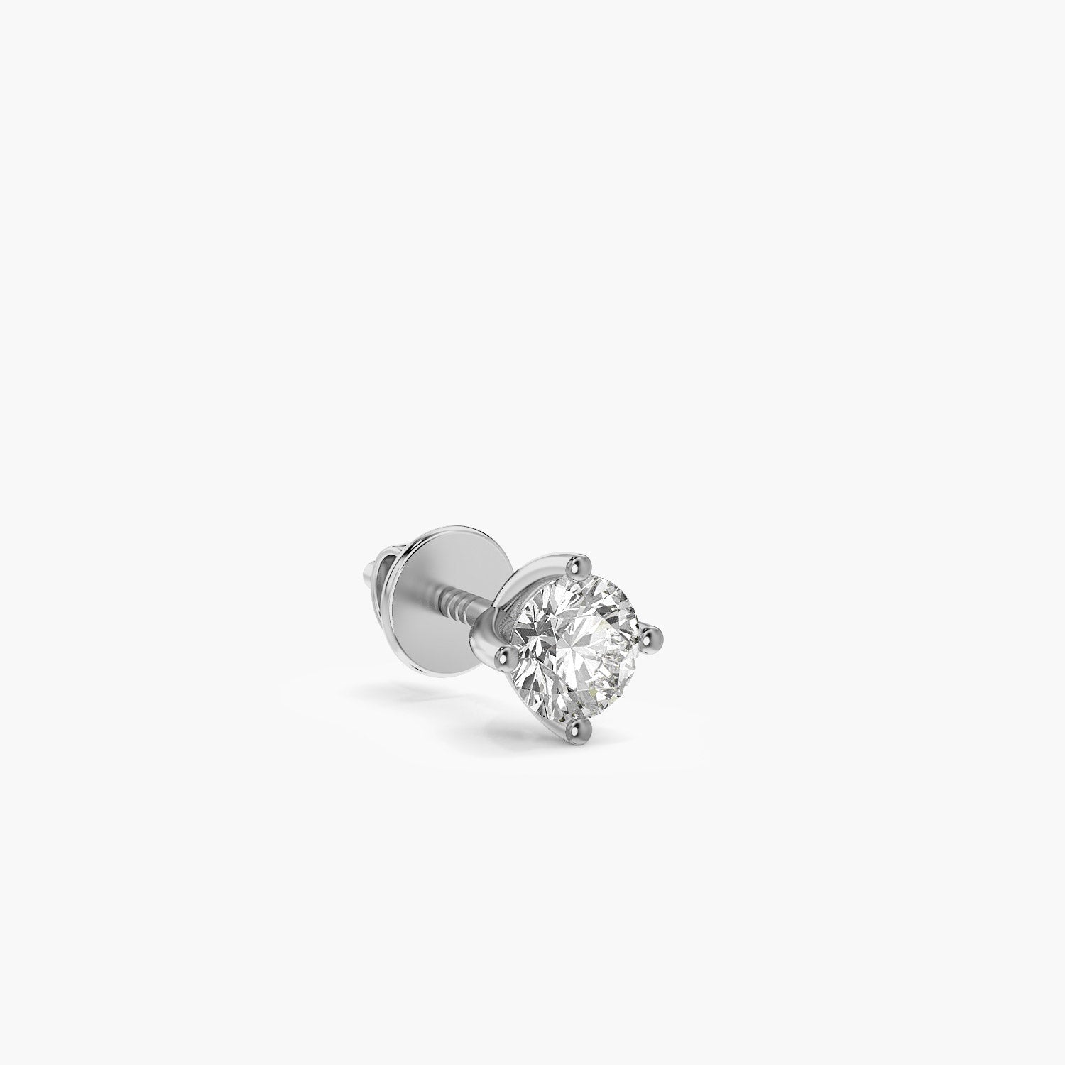 Classic Solitaire Diamond Stud