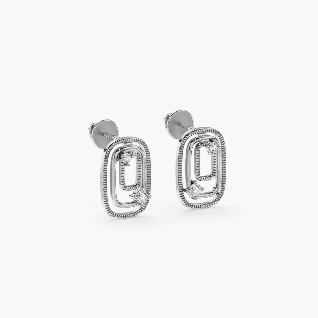 Serene Orbit - 3D View in White Gold - Diamond Jewellery by Moena