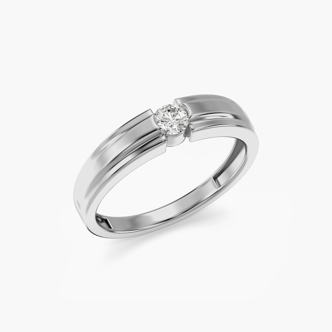 Apex Brilliance Ring - 3D View in White Gold - Diamond Ring by Moena
