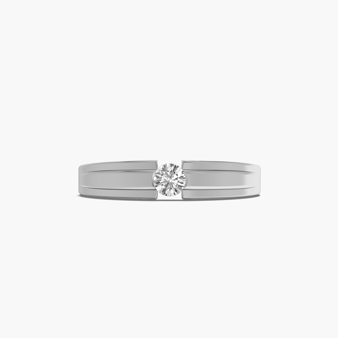 Apex Brilliance Ring - Top View in White Gold - Diamond Ring by Moena