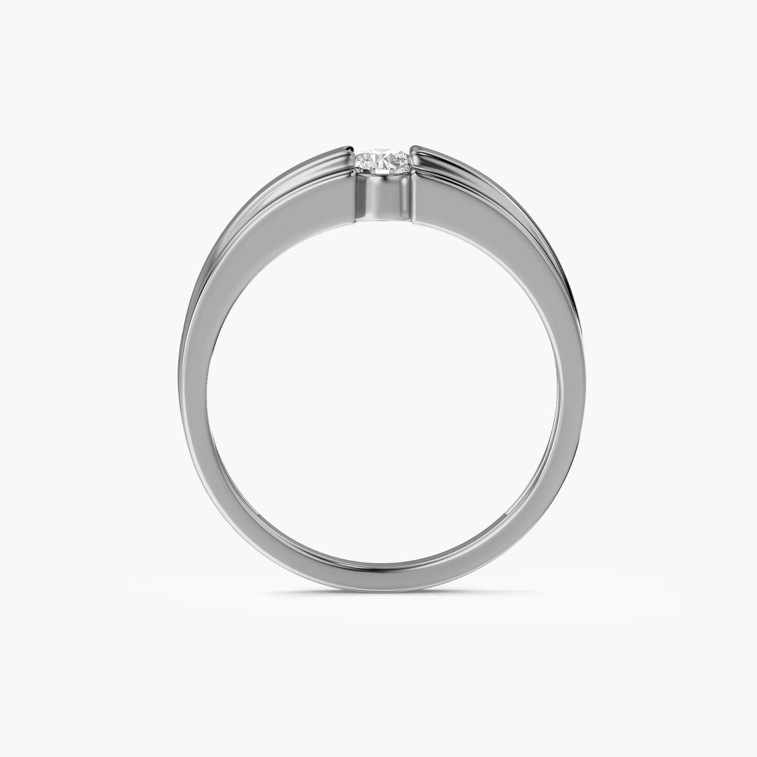 Apex Brilliance Ring - Front View in White Gold - Diamond Ring by Moena