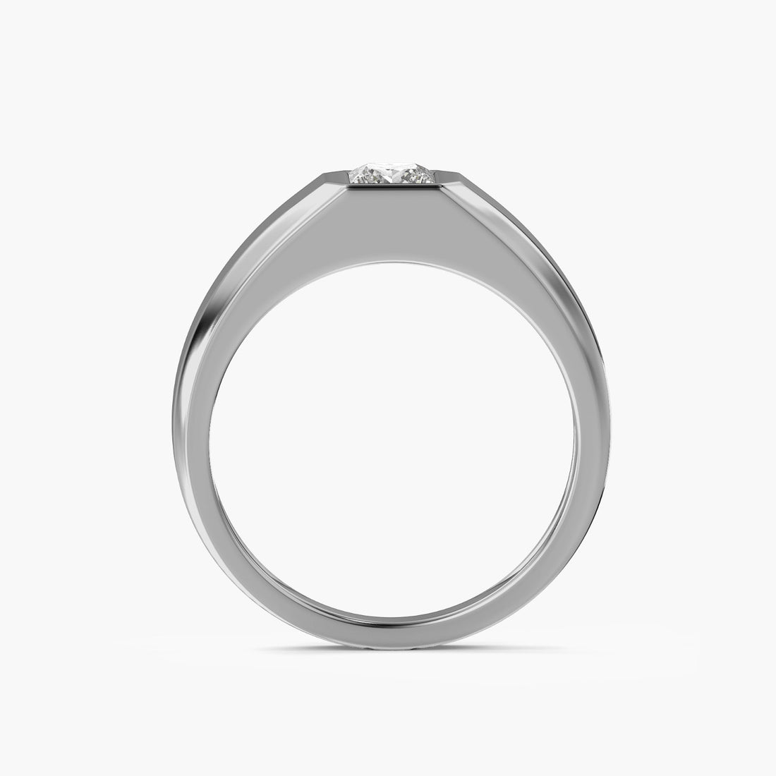Sovereign Elite Ring - Front View in White Gold - Diamond Ring by Moena