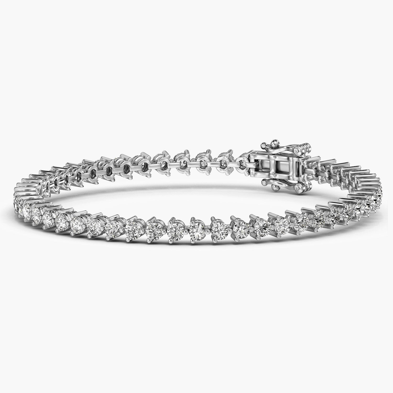 Classic 0.07 ct Round Diamond Tennis Bracelet