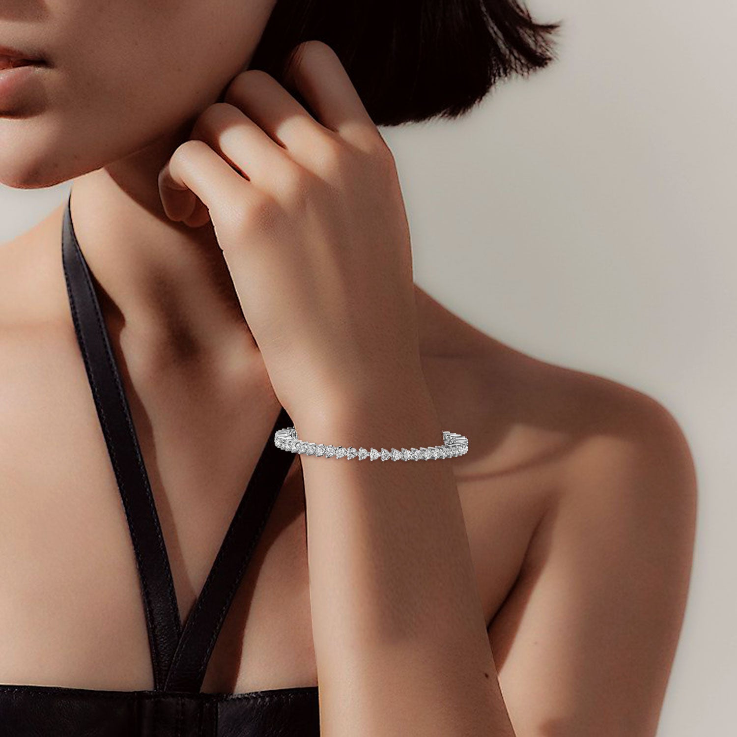 Classic 0.07 ct Round Diamond Tennis Bracelet