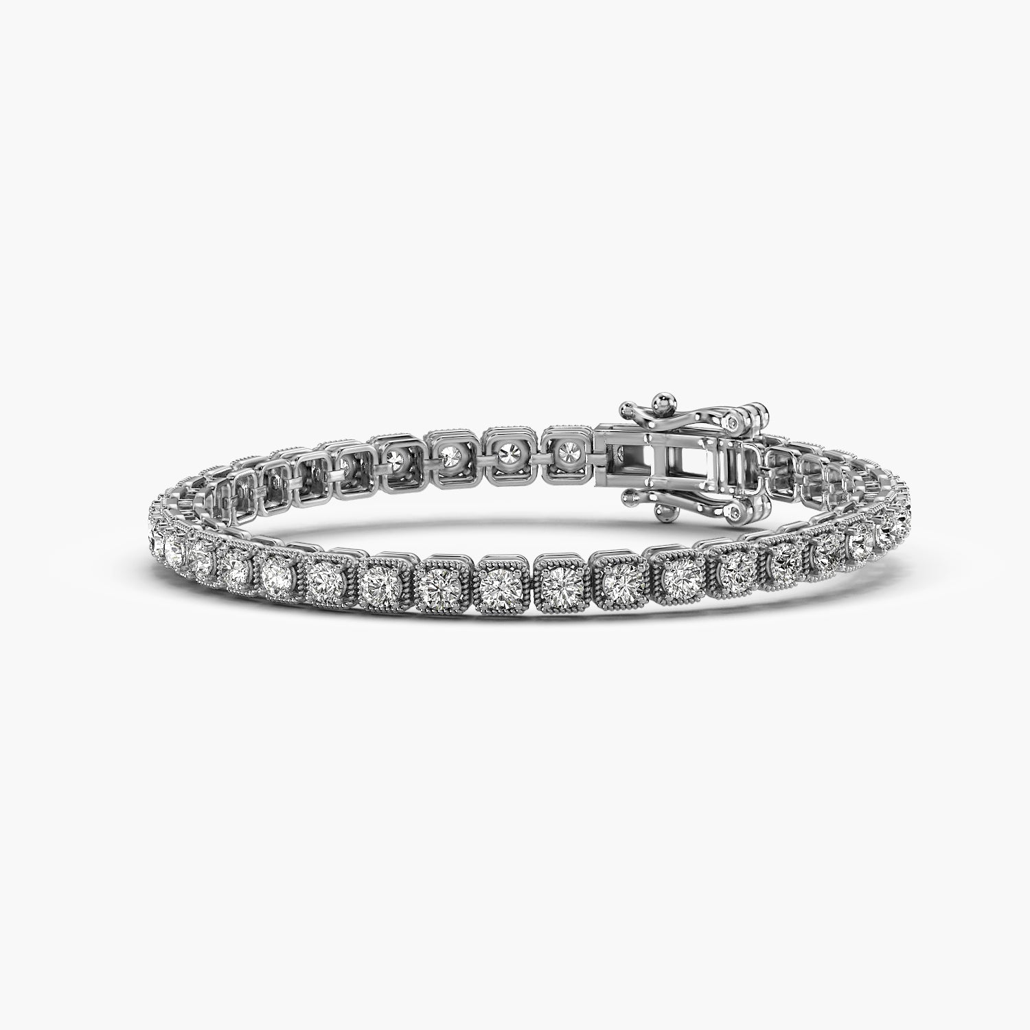 0.05 ct Sculpted Spark Tennis Bracelet
