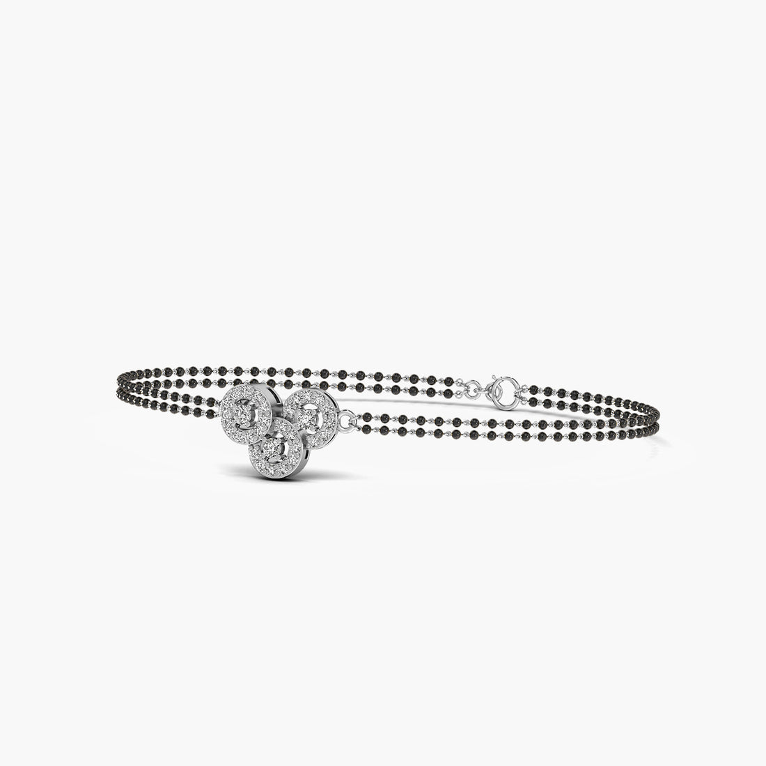 Sutra Glow Bracelet - 3D View in White Gold - Diamond Bracelet by Moena