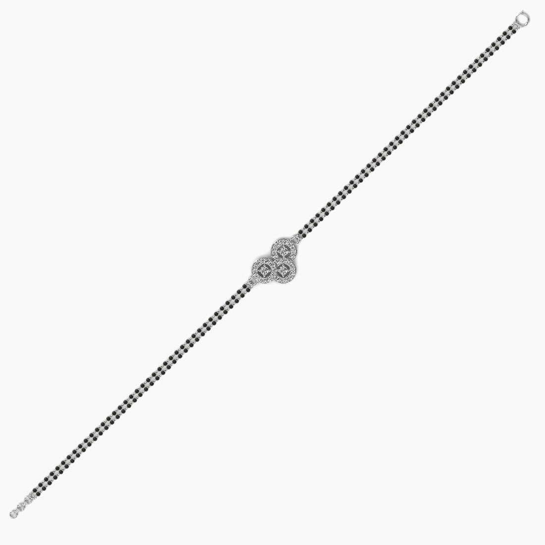Sutra Glow Bracelet - Standard View in White Gold - Diamond Bracelet by Moena