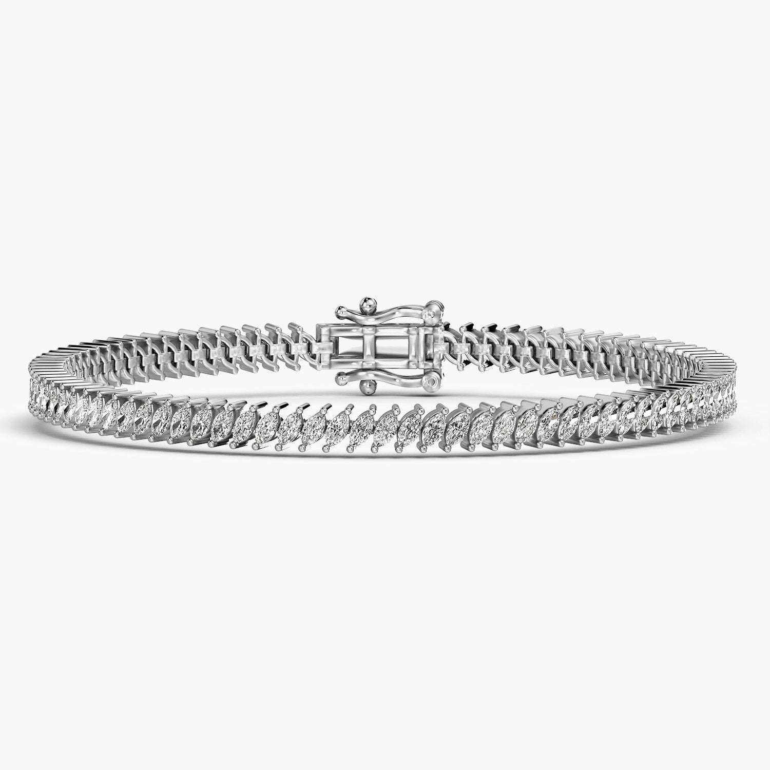 Twist Shine 0.02 ct Diamond Tennis Bracelet