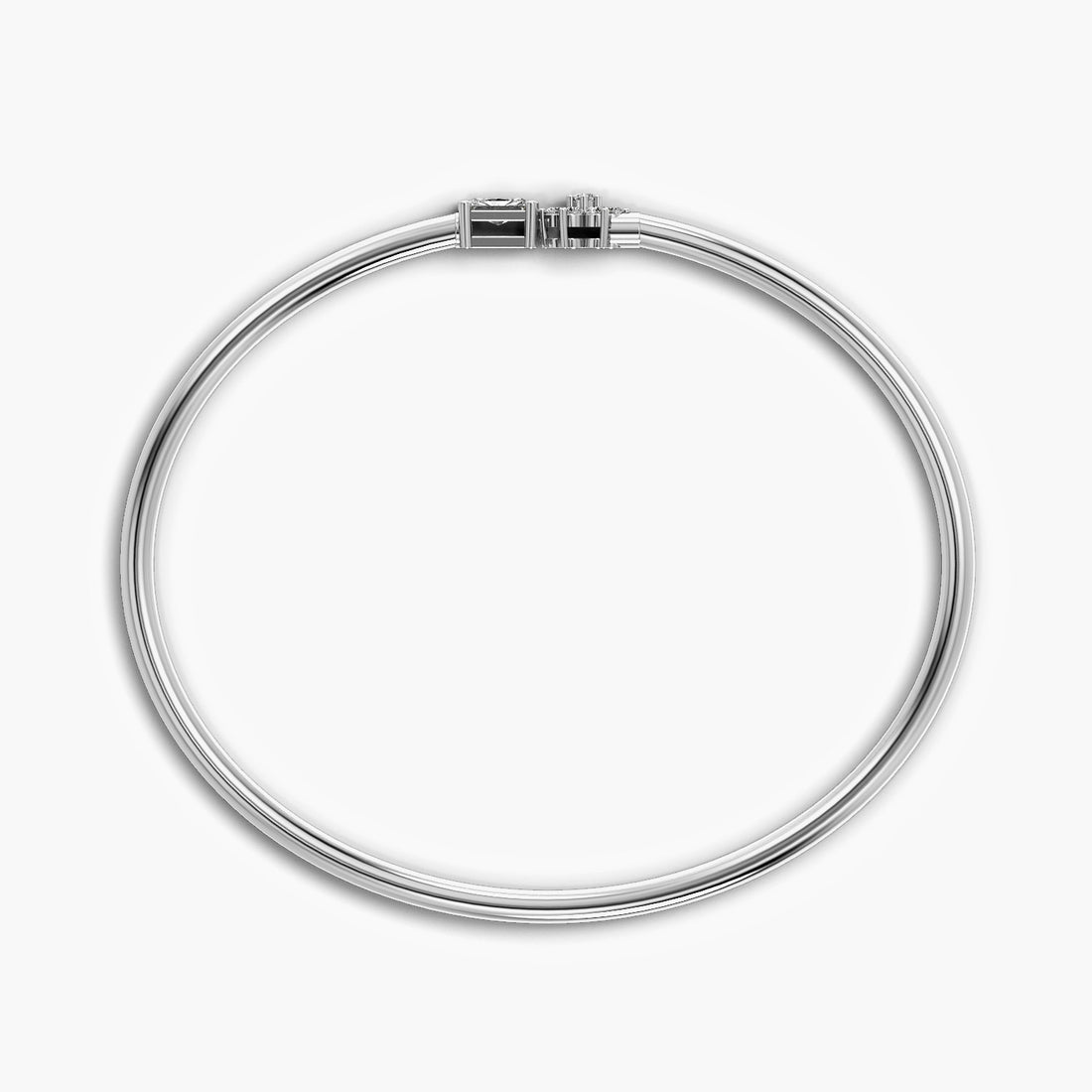 Snow Queen Bracelet - Standard View in White Gold - Diamond Bracelet by Moena