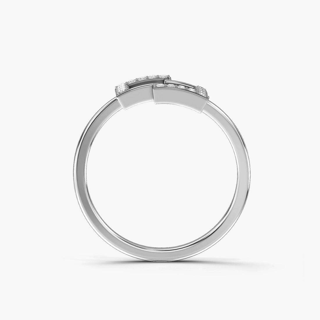 Eden’s Secret - Front View in White Gold - Diamond Ring by Moena