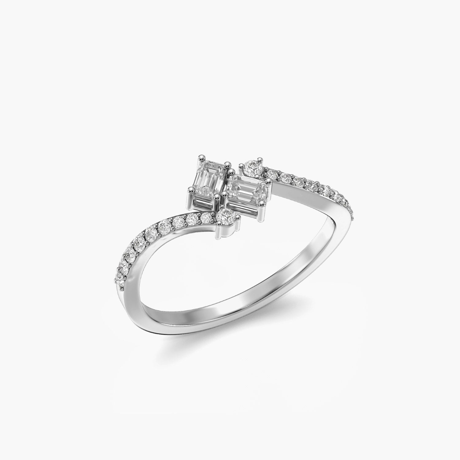 Diamond Wave Ring