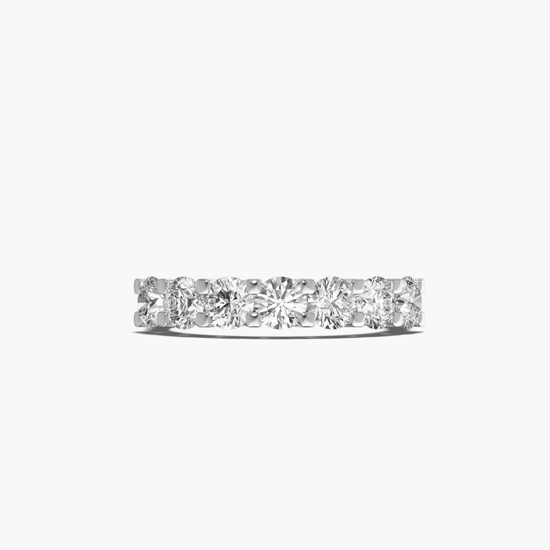Eternal Seven - Top View in White Gold - Diamond Ring by Moena
