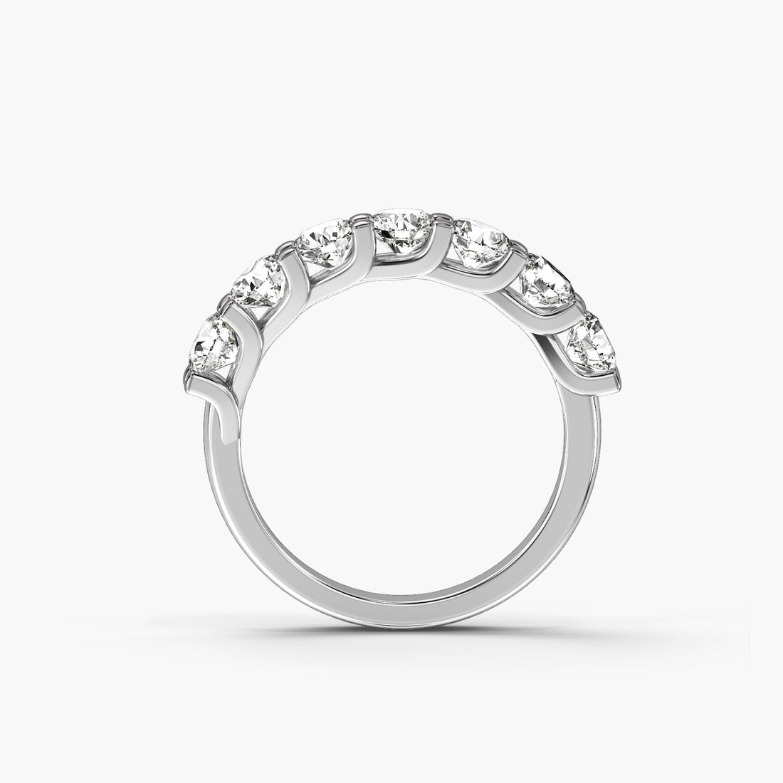 Eternal Seven - Front View in White Gold - Diamond Ring by Moena