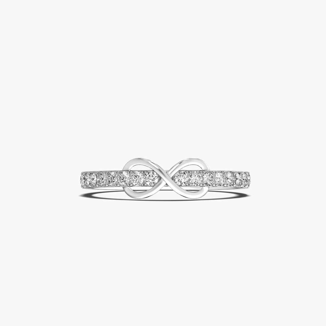 Boundless Affection - Top View in White Gold - Diamond Ring by Moena
