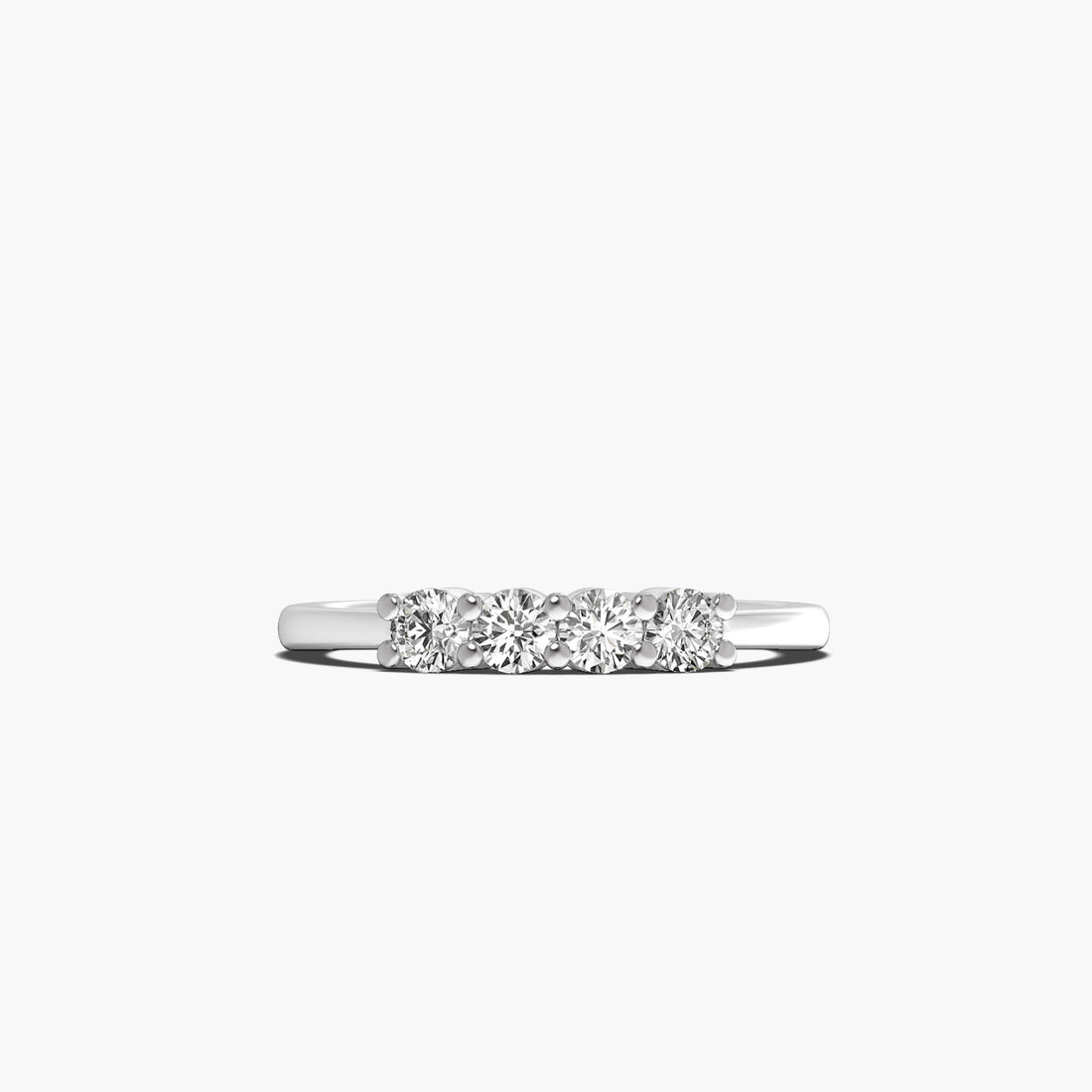 Zenith - Top View in White Gold - Diamond Ring by Moena