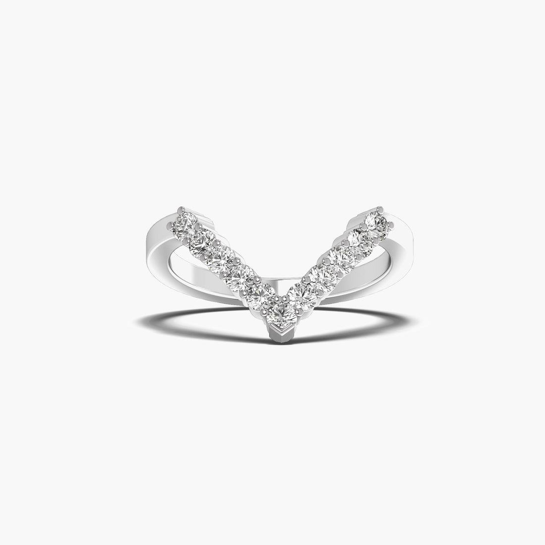 Vow of Love - 3D View in White Gold - Diamond Ring by Moena