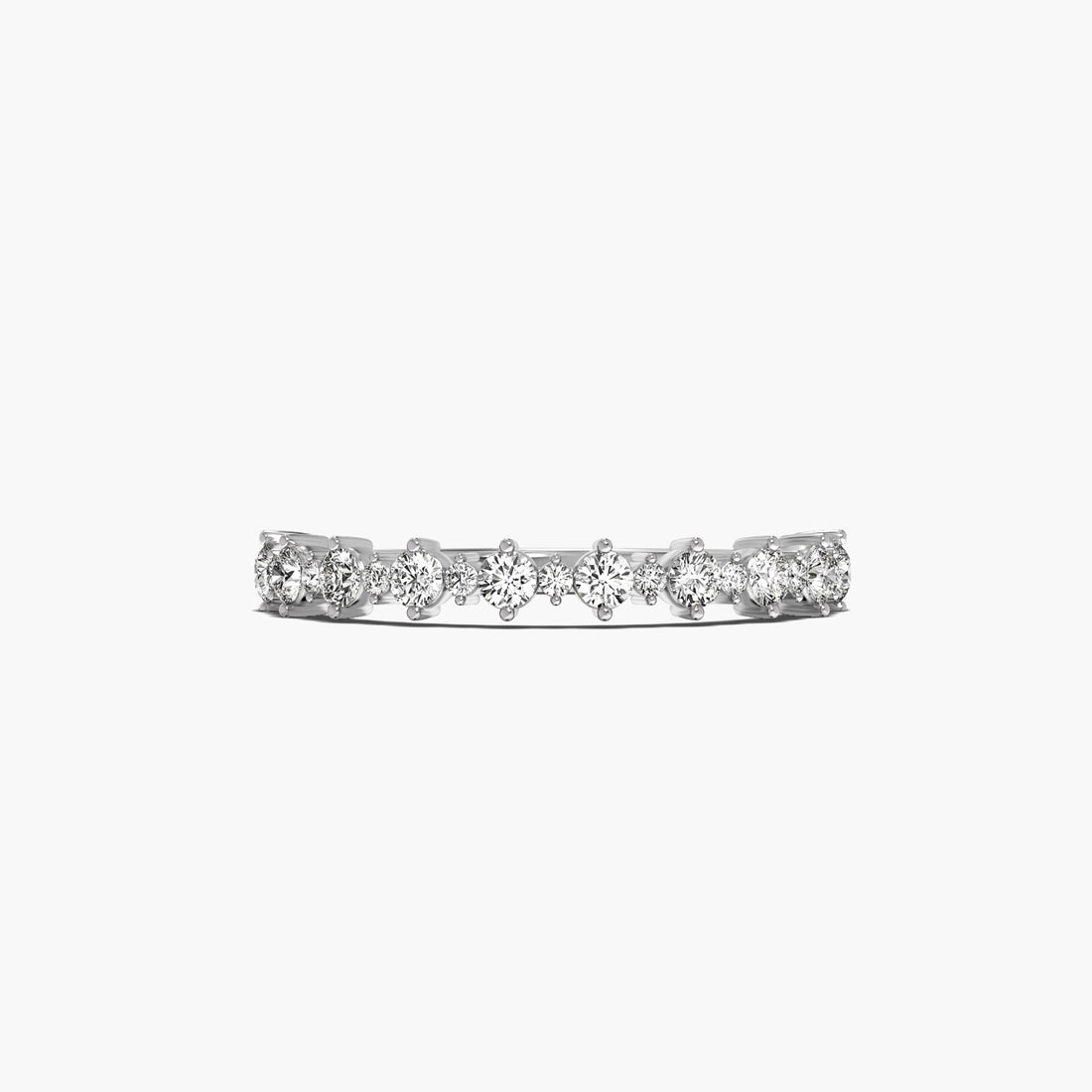 Pure Harmony - Top View in White Gold - Diamond Ring by Moena
