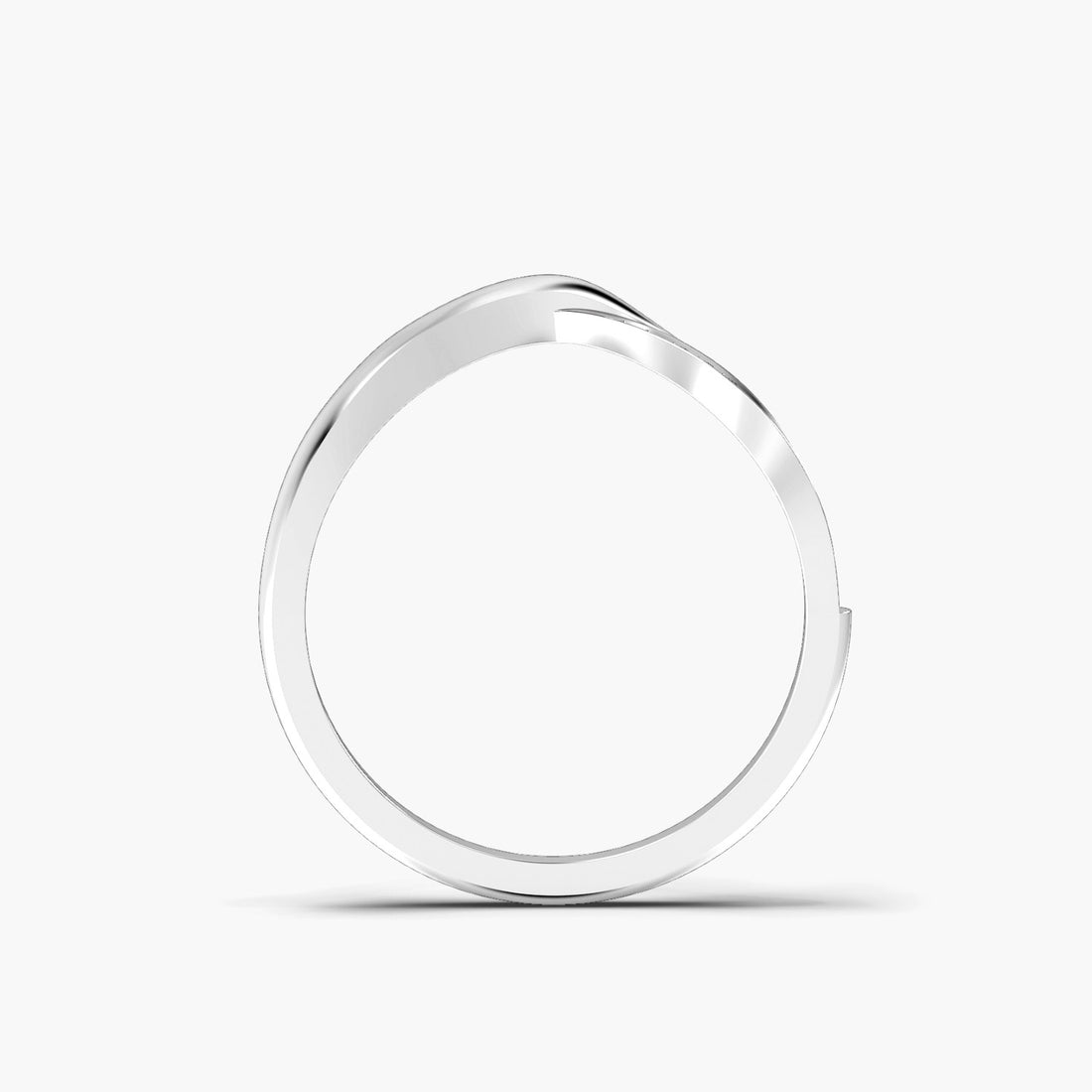 V-Gleam - Front View in White Gold - Diamond Ring by Moena