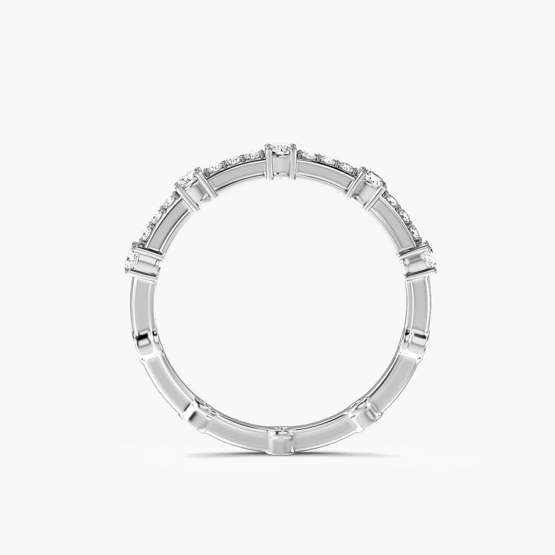 Forever Yours - Front View in White Gold - Diamond Ring by Moena