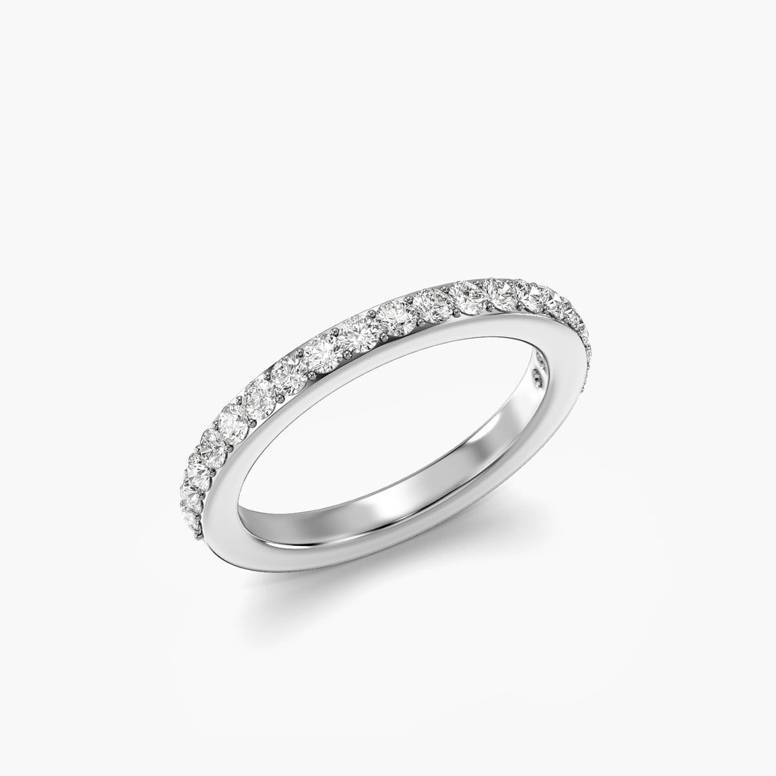 Eternal Touch - 3D View in White Gold - Diamond Ring by Moena