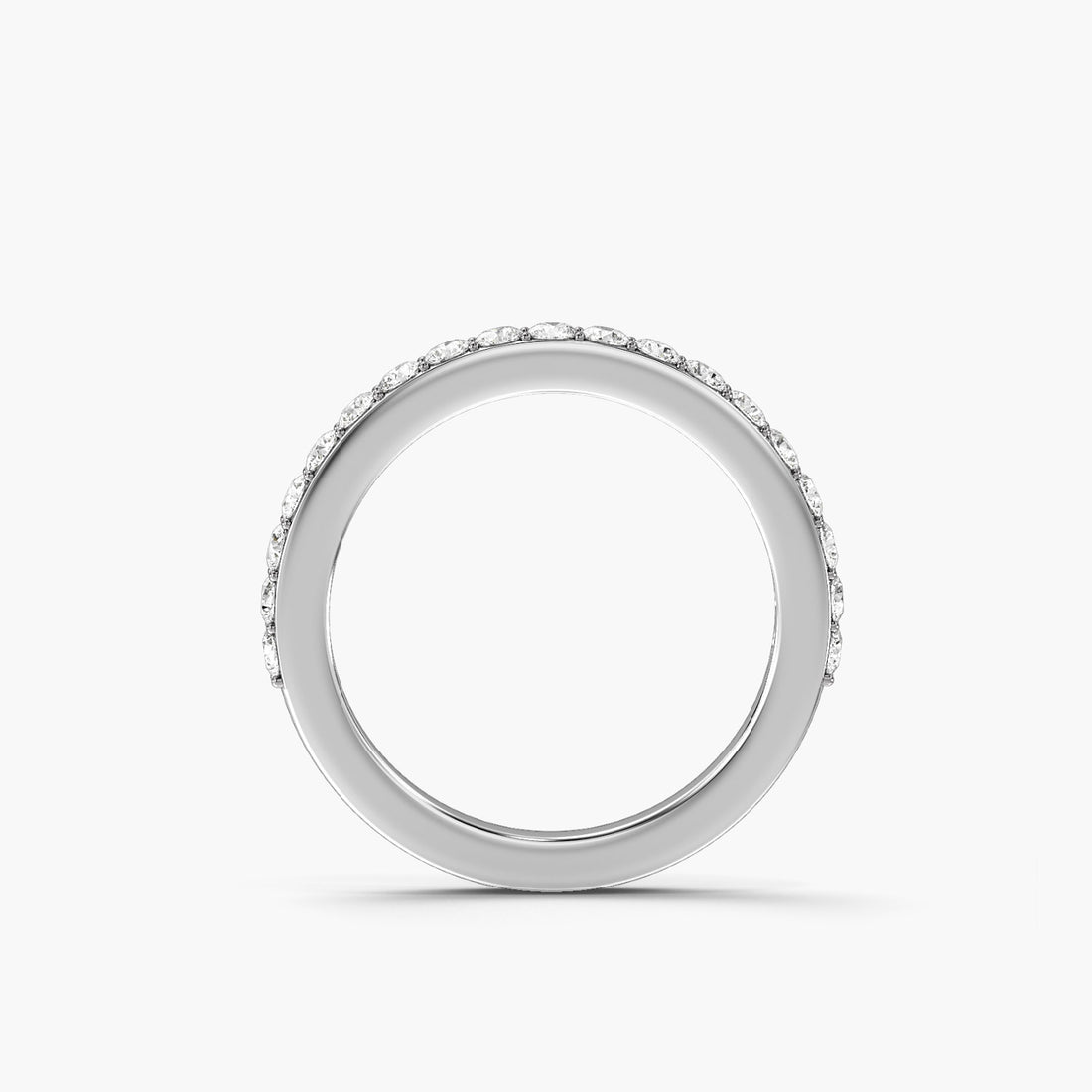 Eternal Touch - Front View in White Gold - Diamond Ring by Moena