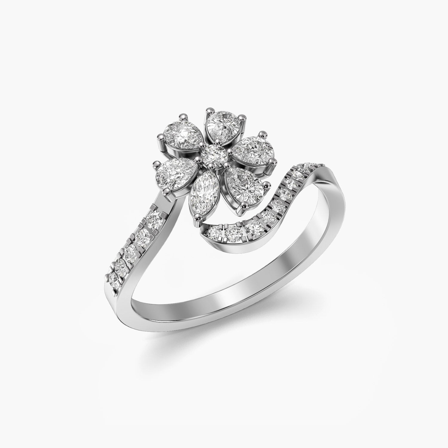 Floral Diamond Ring - Moena