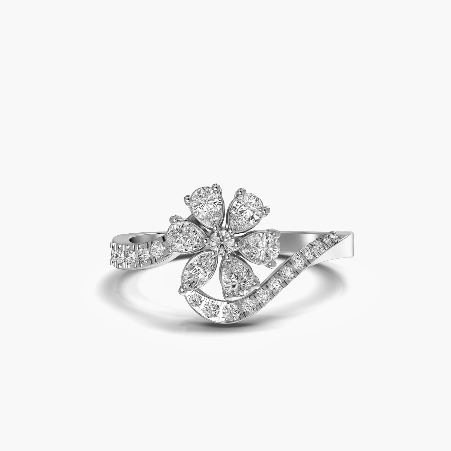 Floral Diamond Ring - Moena