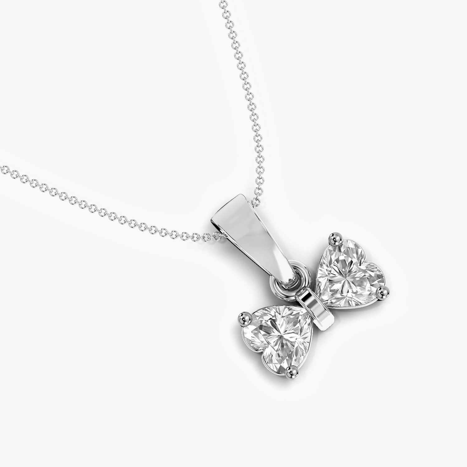 Heart Bow Pendant - Moena