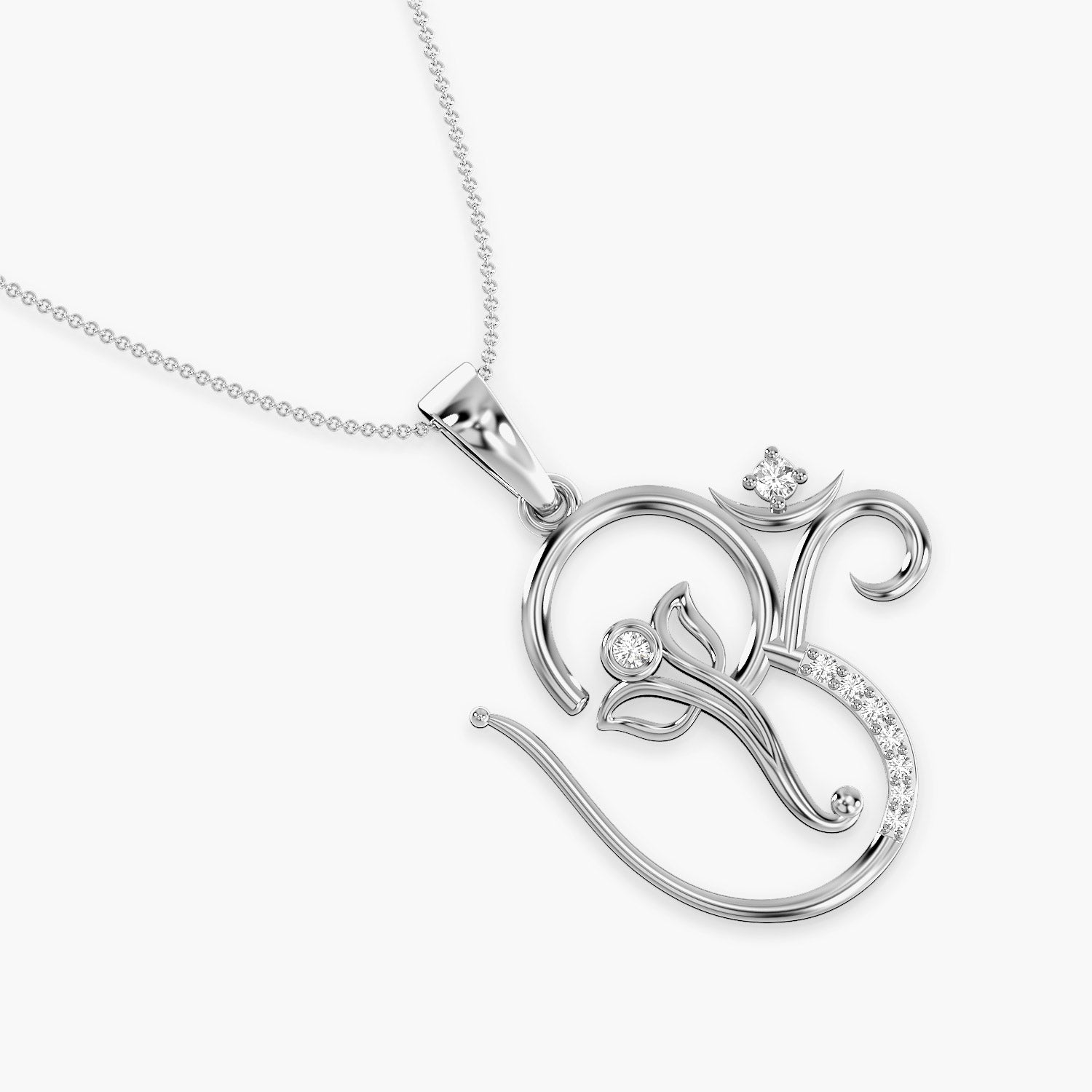 Divine Ganesha Lab-Grown Diamond Pendant - Moena