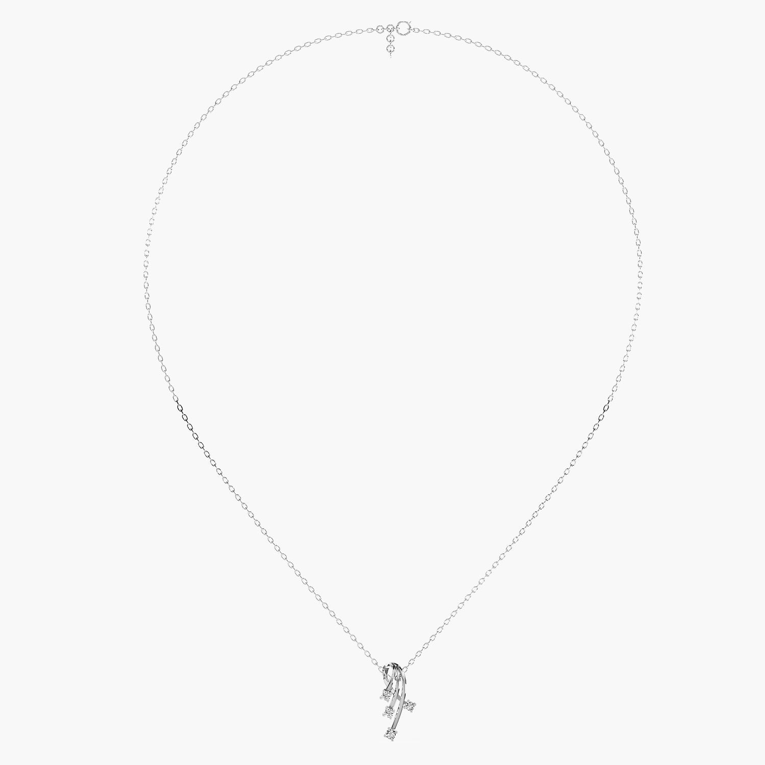Stellar Flow Lab-Grown Diamond Pendant (With Chain) - Moena
