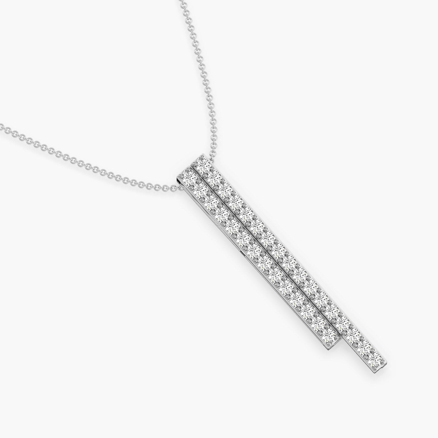 Sleek Diamond Bar Pendant