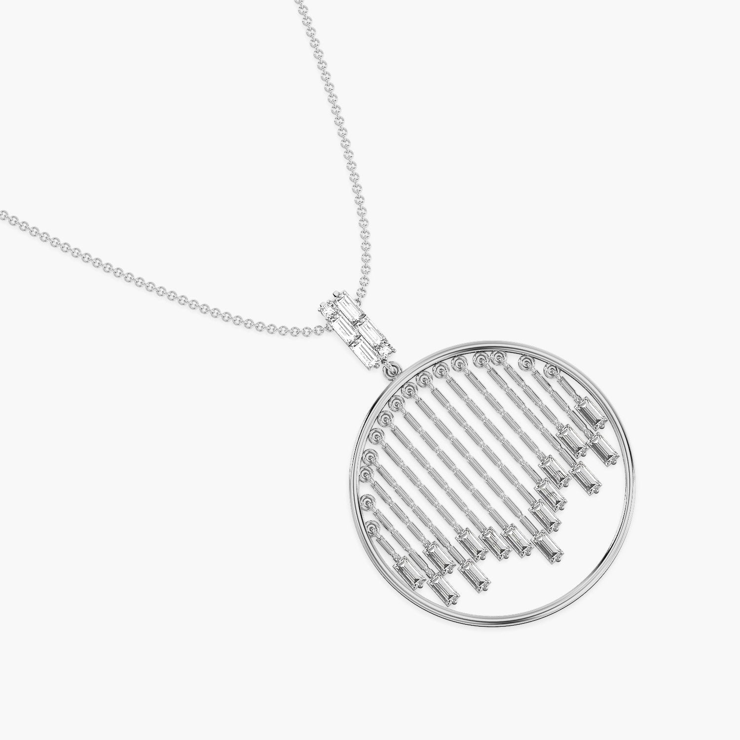 Diamond Rhythm Medallion(With Chain)