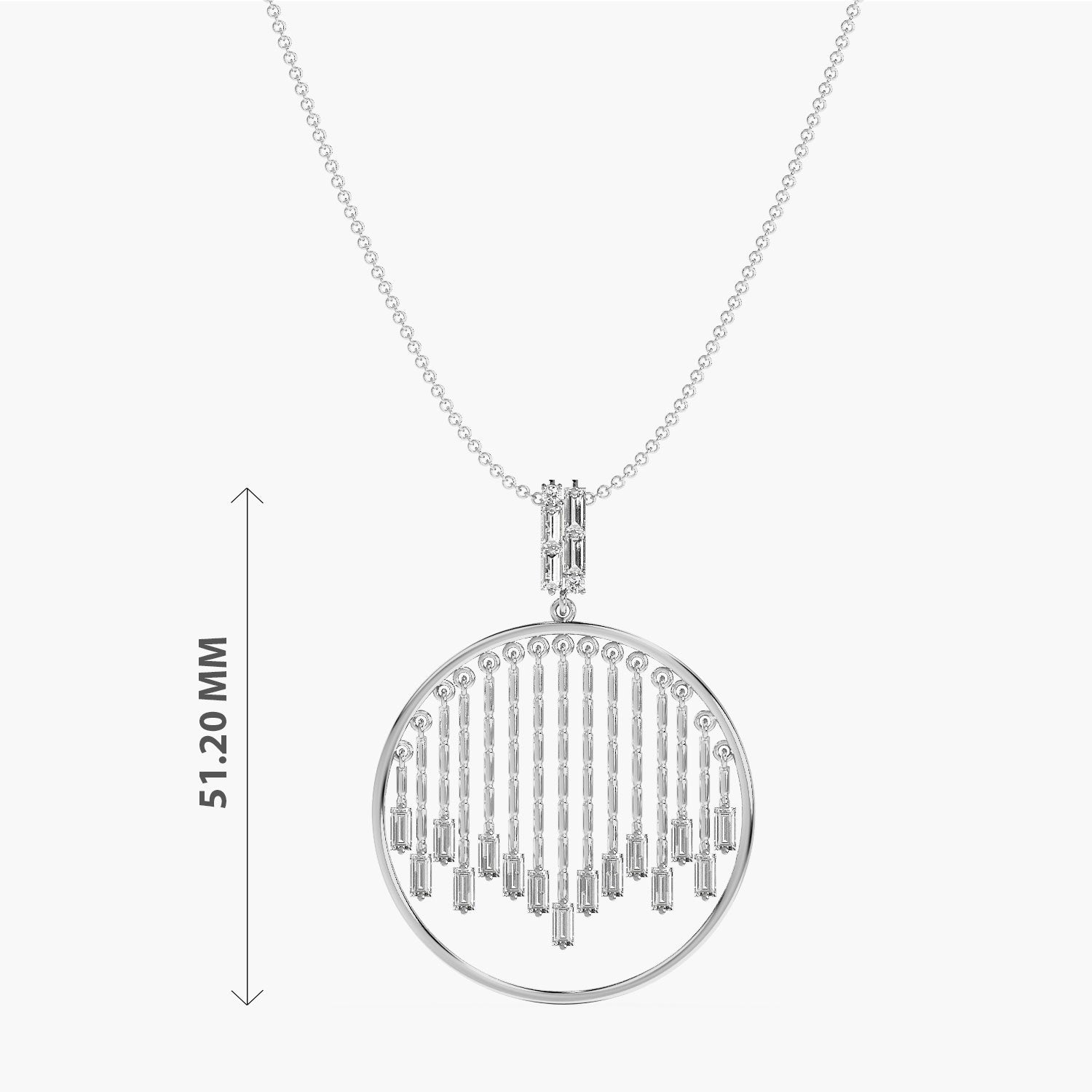 Diamond Rhythm Medallion(With Chain)