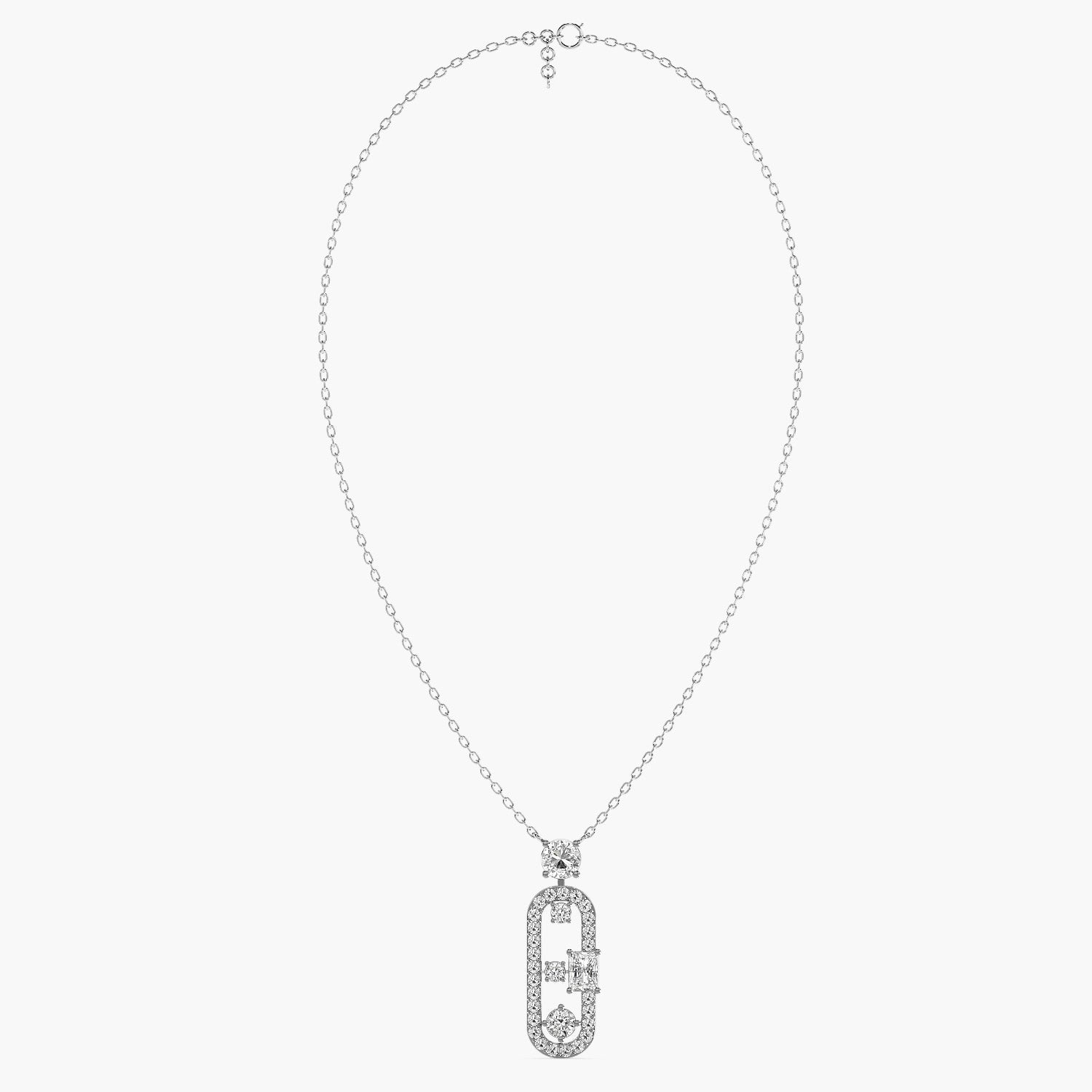 Oval Radiance Pendant(With chain)