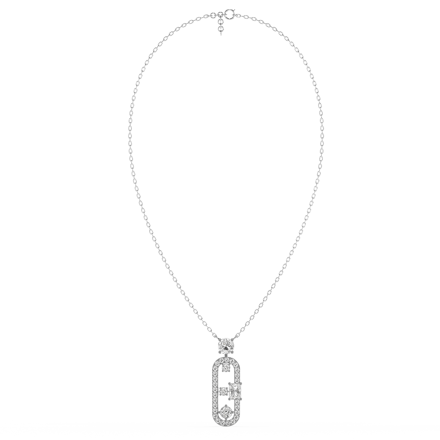 Oval Radiance Pendant(With chain)