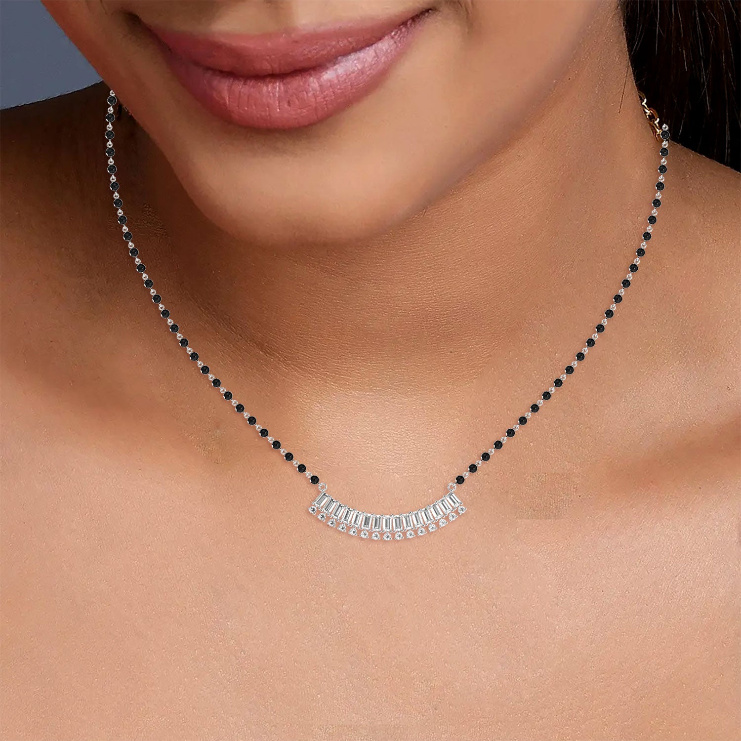 Baguette Fan Mangalsutra