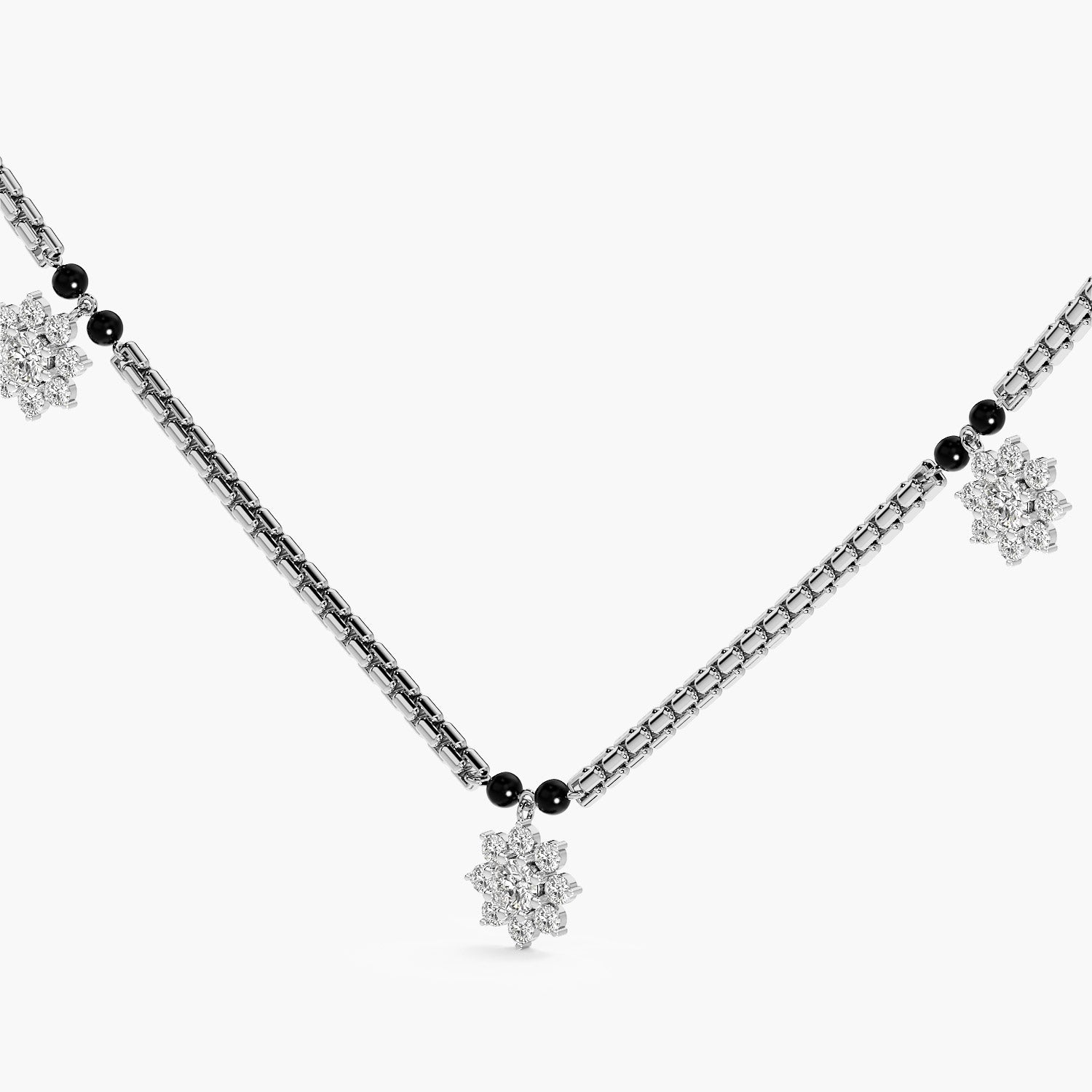 Bold Link Floral Mangalsutra