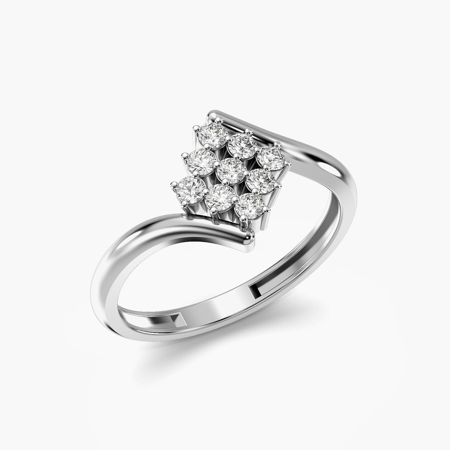 Aurora Cluster Lab-Grown Diamond Ring