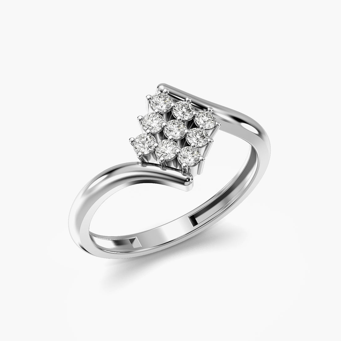 Aurora Cluster Lab-Grown Diamond Ring