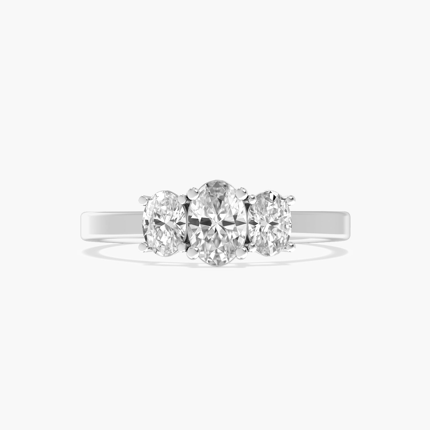 Trinity Oval Lab-Grown Diamond Ring