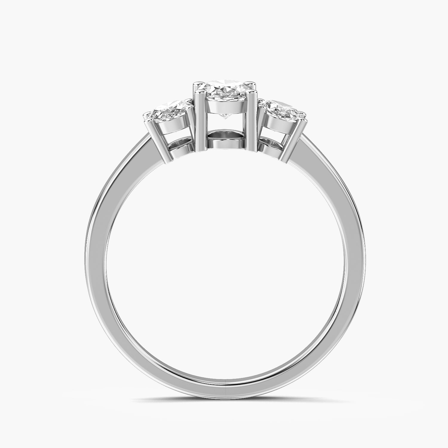 Trinity Oval Lab-Grown Diamond Ring